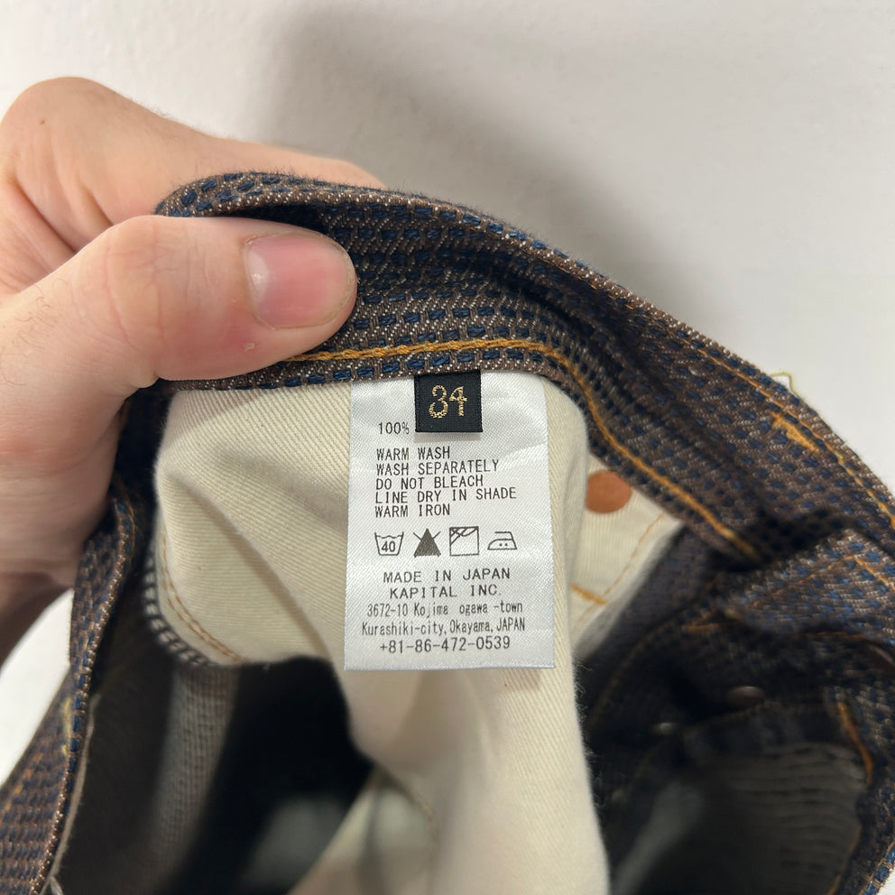 Kapital Brown Century Denim Size 34