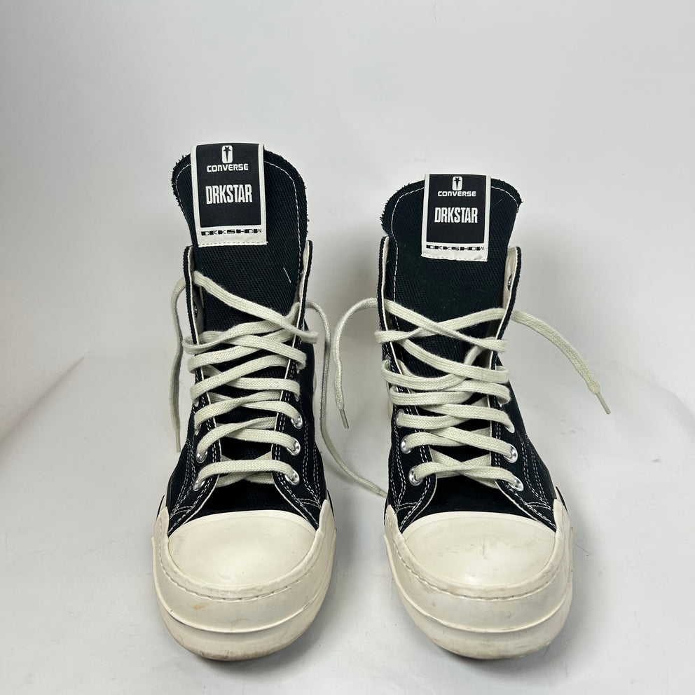Rick Owens x Converse Black Drkstar Size 10