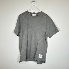 Thom Browne Grey 4 Bar T-Shirt Size 4