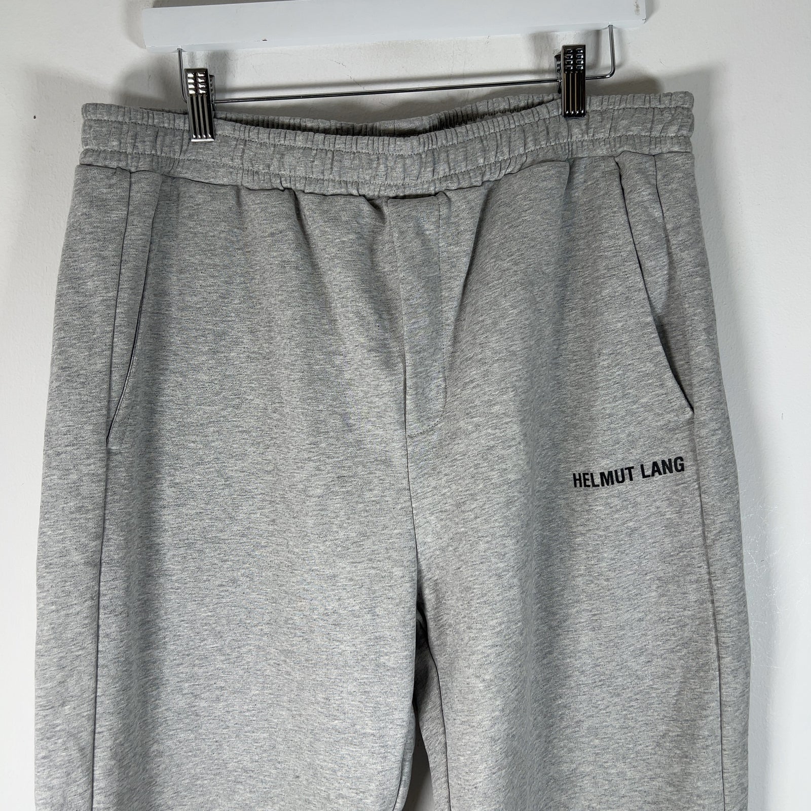 Helmut Lang Spell-Out Logo Grey Sweatpants