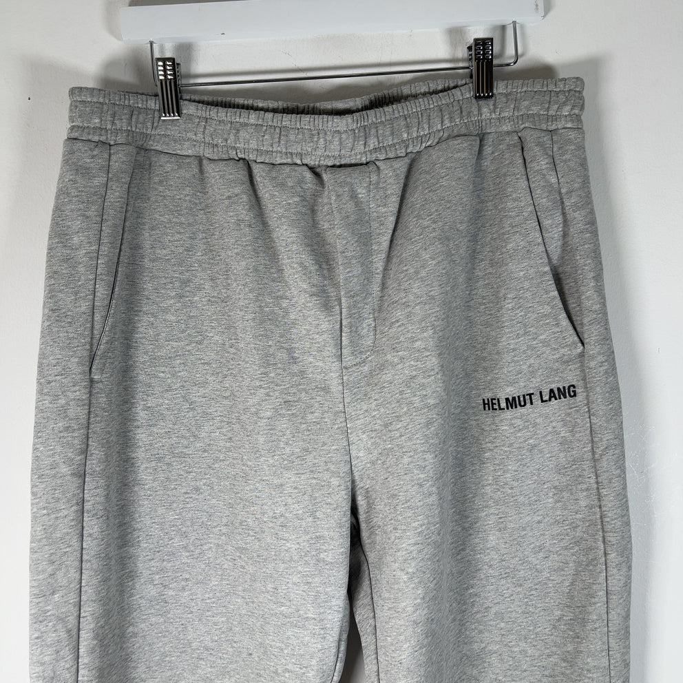 Helmut Lang Spell-Out Logo Grey Sweatpants