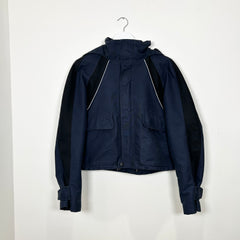 Balenciaga Cropped Blue Parka Jacket Size 46