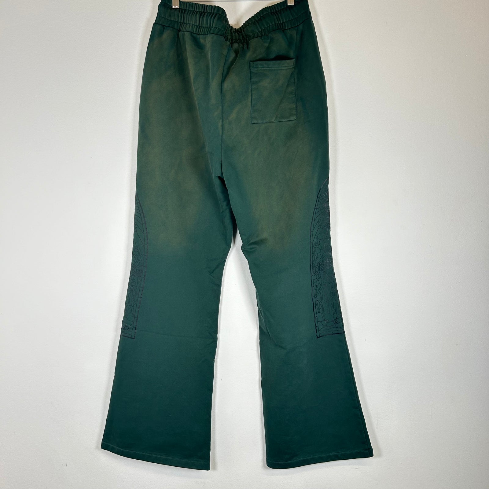 Who Decides War Green Logo Sweatpants Size 36