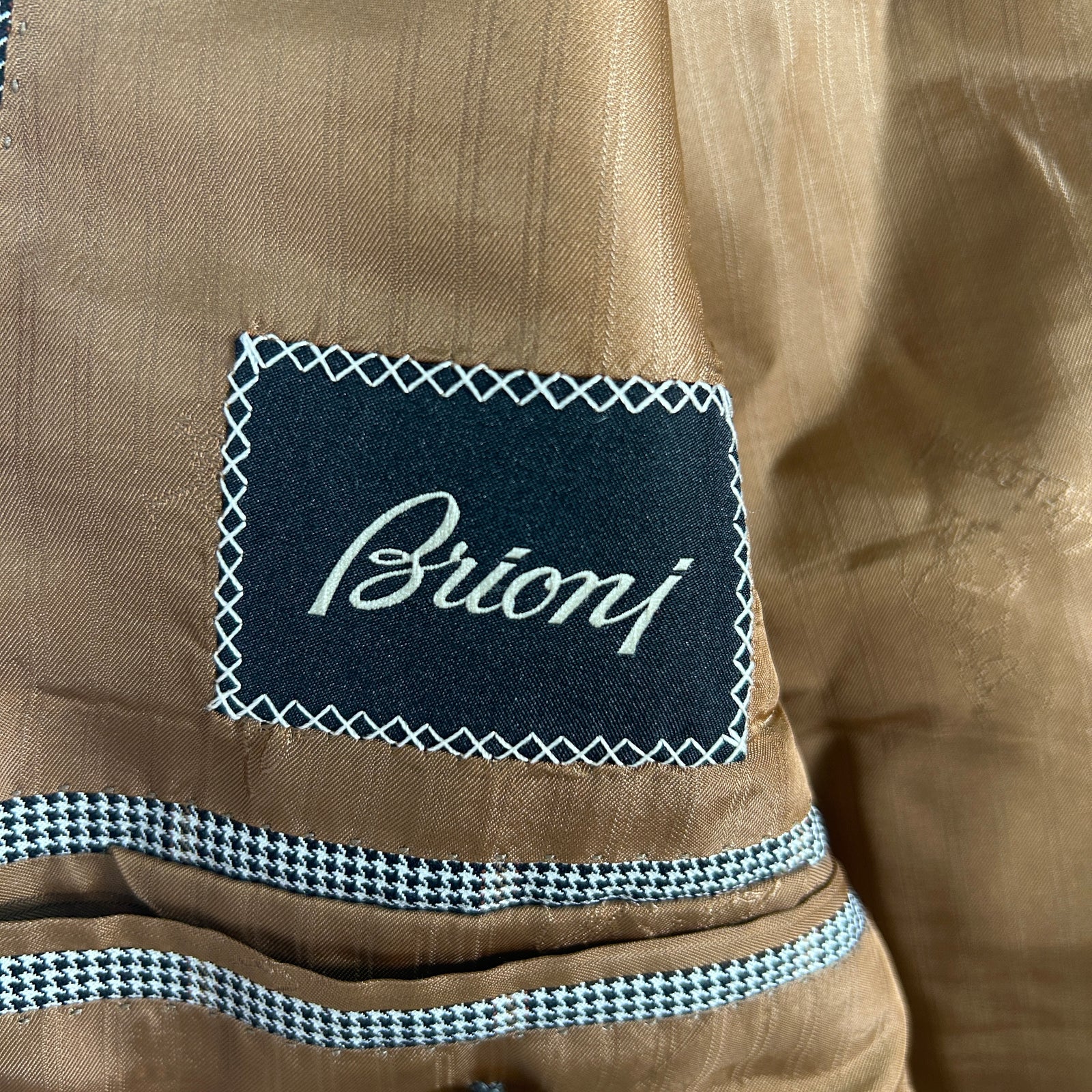 Brioni Houndstooth Blazer Size L