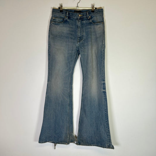 Balenciaga Lightwash Bootcut Flare Jeans Size XS