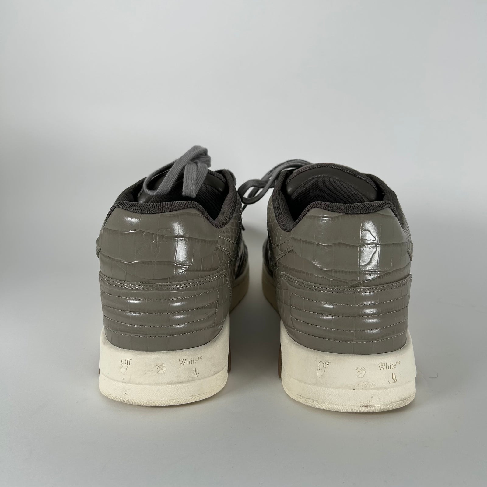 Off-White Croc Embossed Out Of Office Sneaker Size 13