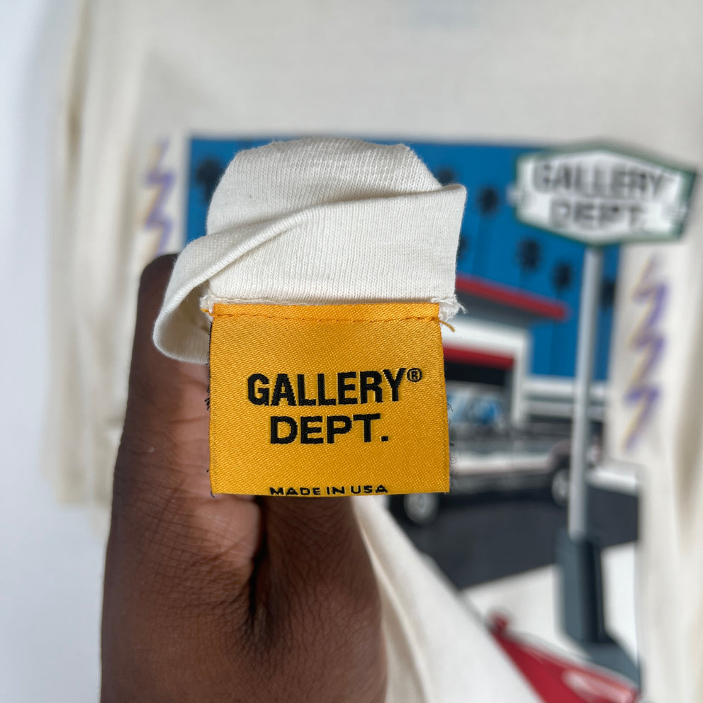 Gallery Dept White Porsche T-Shirt Size XL