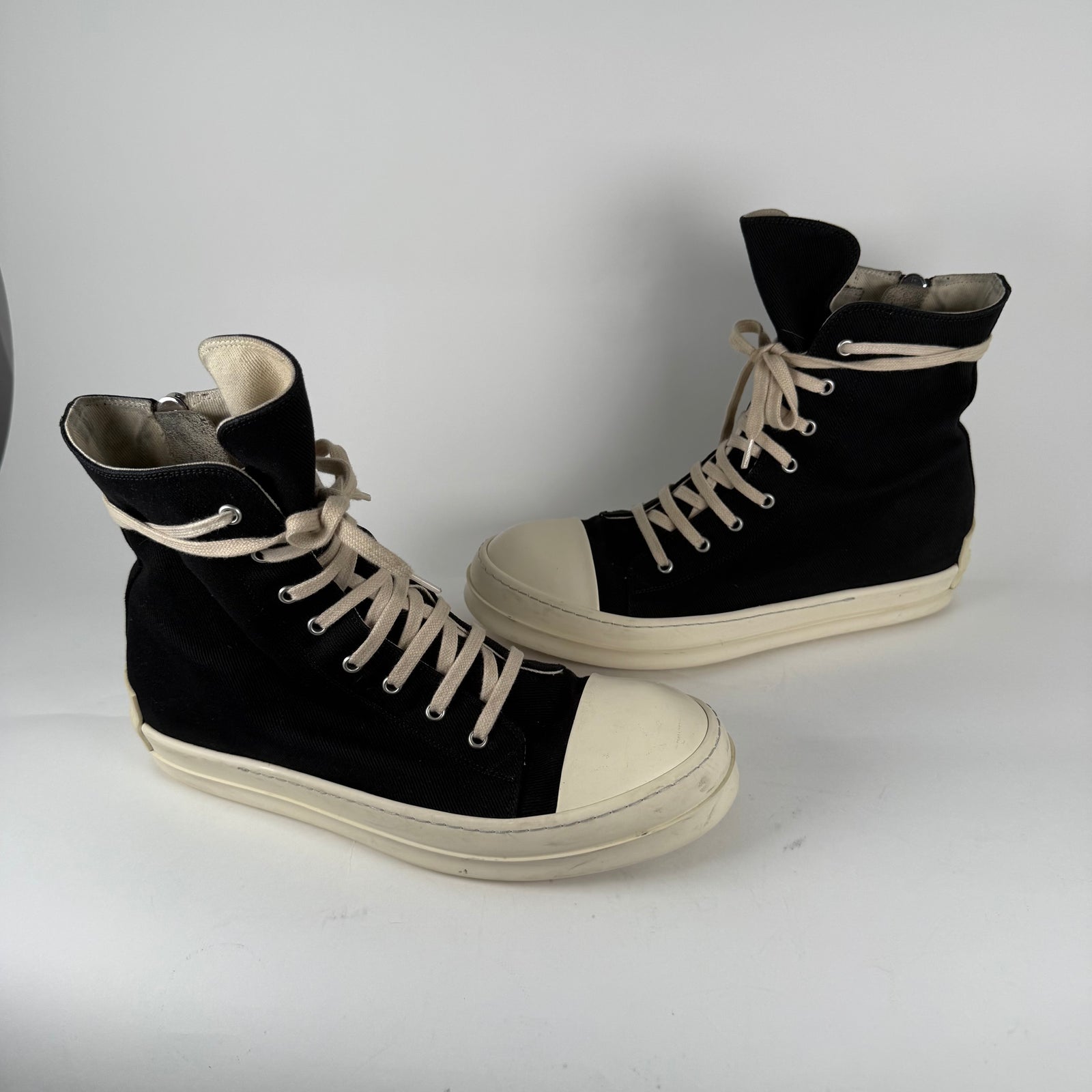Rick Owens DRKSHDW Canvas Ramones Size 43