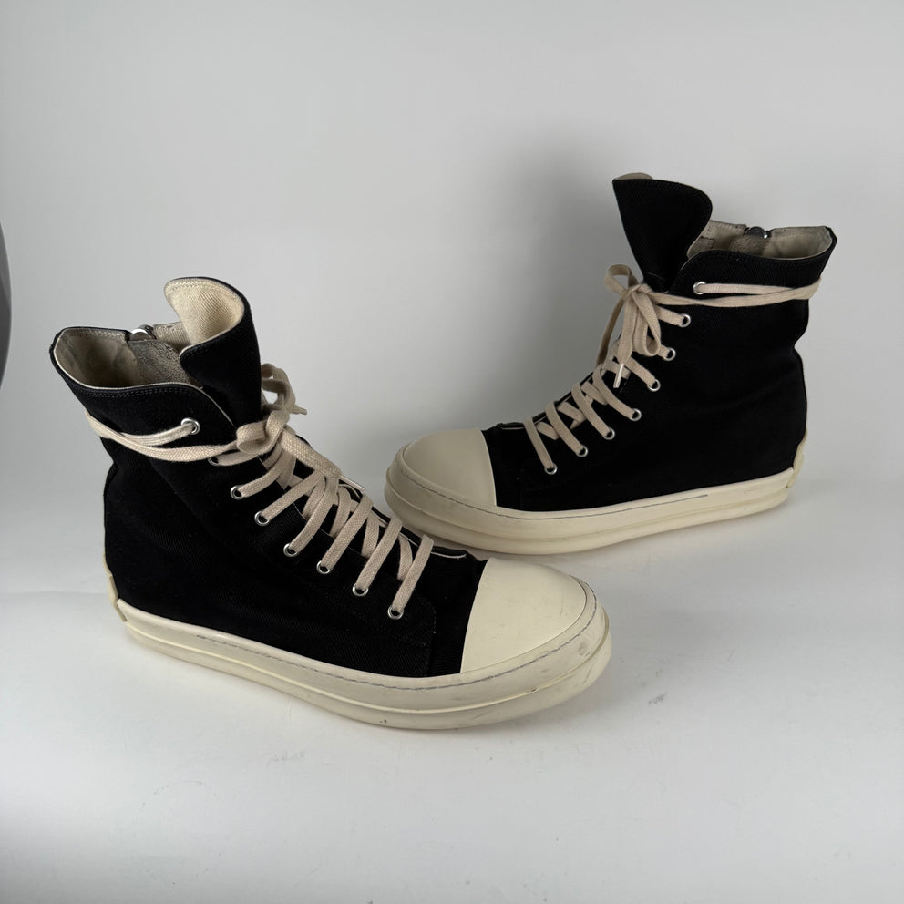 Rick Owens DRKSHDW Canvas Ramones Size 43