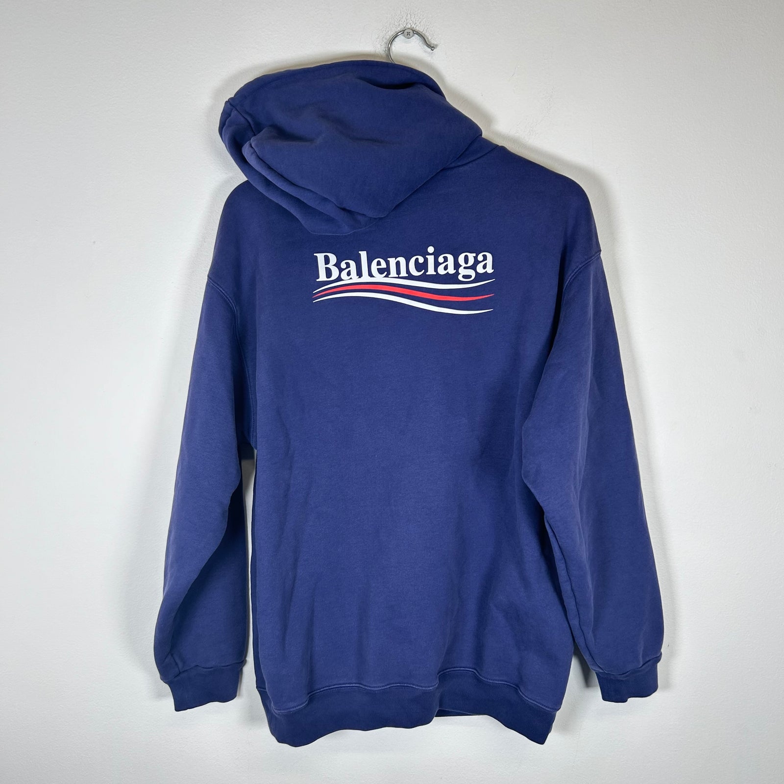 Balenciaga Blue Campaign Hoodie Size M