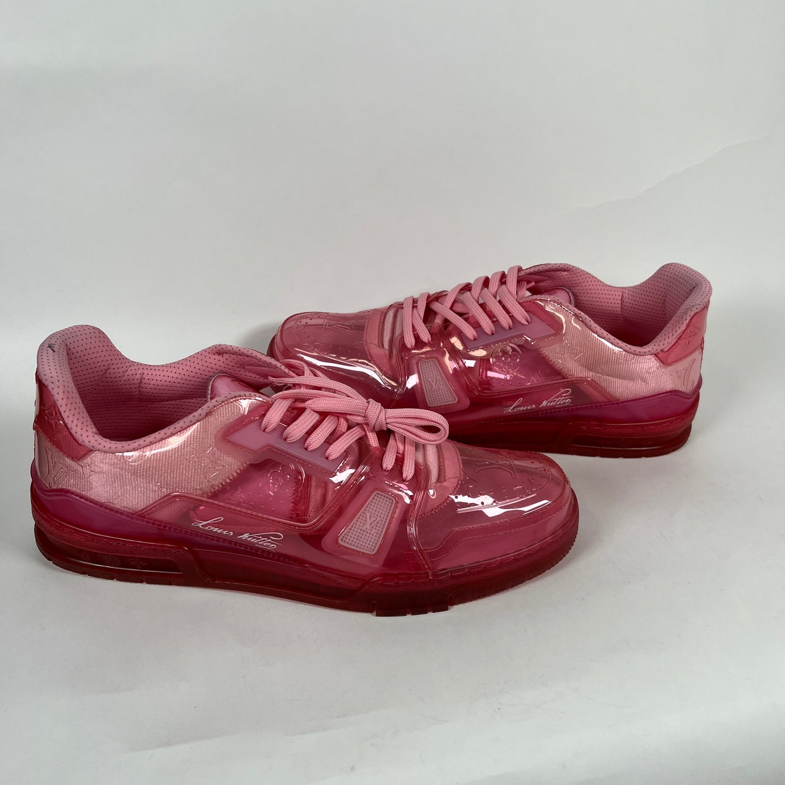Louis Vuitton Fluorescent Pink Trainer Size 13