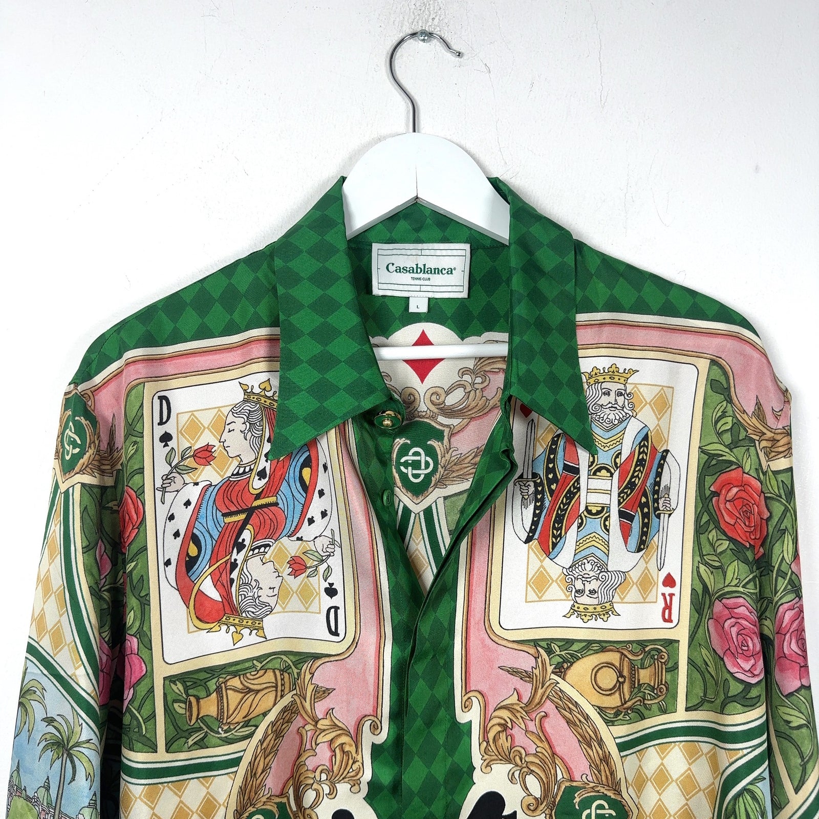 Casablanca 'Le Jardin Des Cartese' Silk Button-Up Shirt
