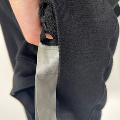 Rick Owens Black Cropped Hoodie Size M