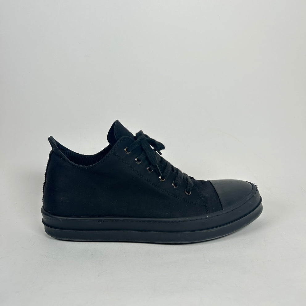 Rick Owens Drkshdw Black/Black Low Ramones Size 43