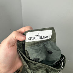 Stone Island Green Nylon Zipper Cargo Pants Size 36