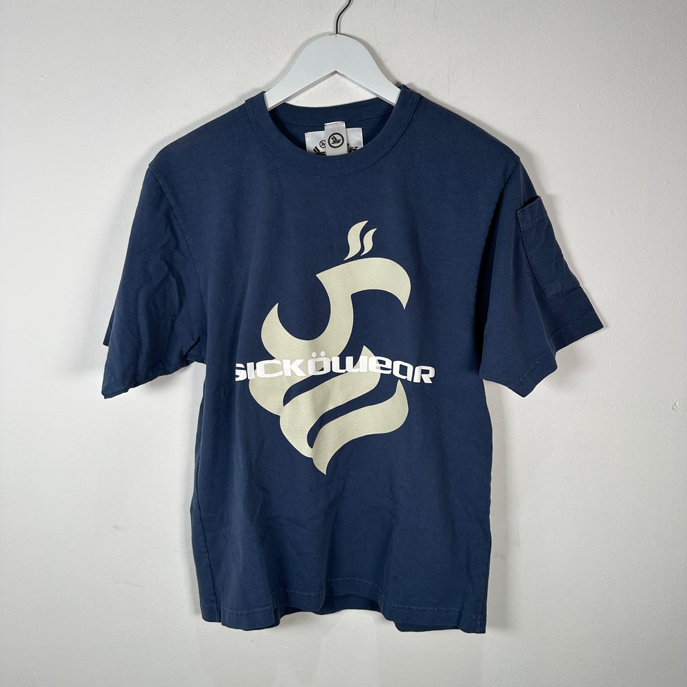 Sicko Graphic Navy T-Shirt Size S