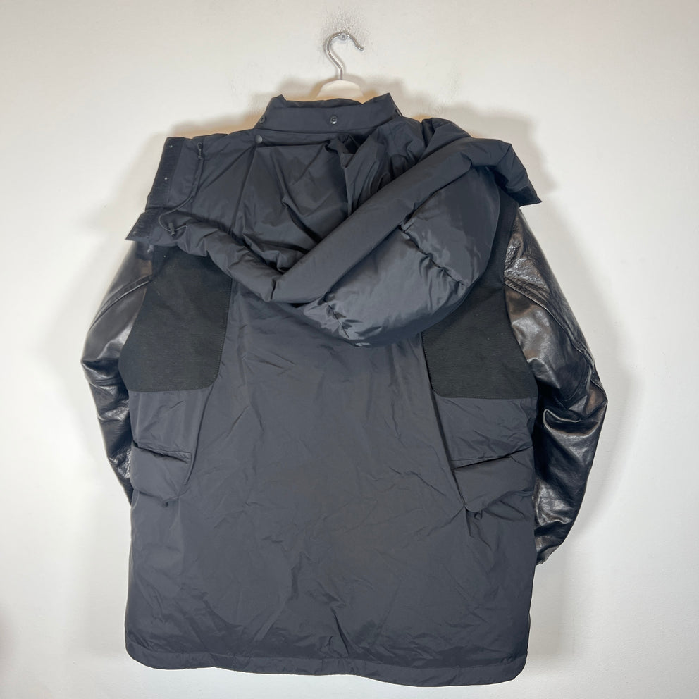Junya Watanabe x Daiwa Pier39 Black Hybrid Varsity Puffer Jacket Size L