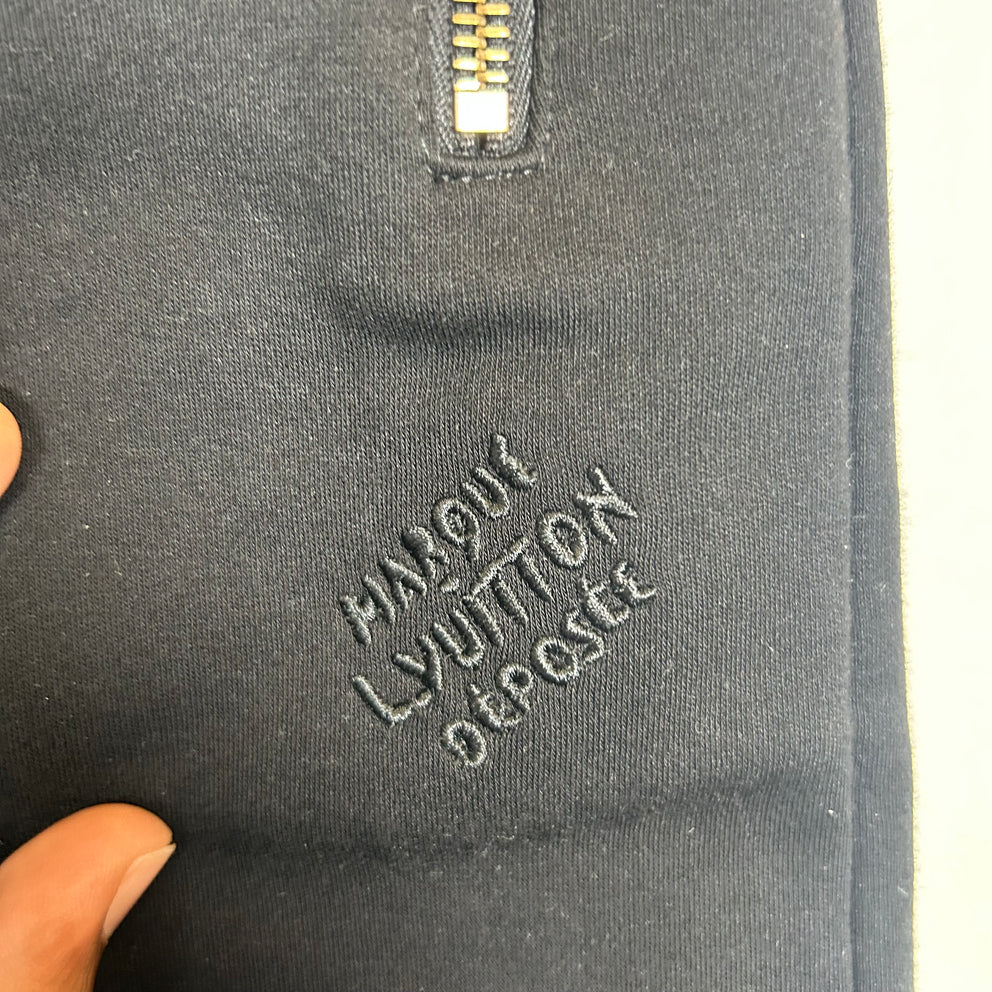 Louis Vuitton Black Pearl Zip Shorts Size S