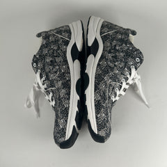 Chanel Tweed Technical Knit Interlocking CC Trainer Size 45