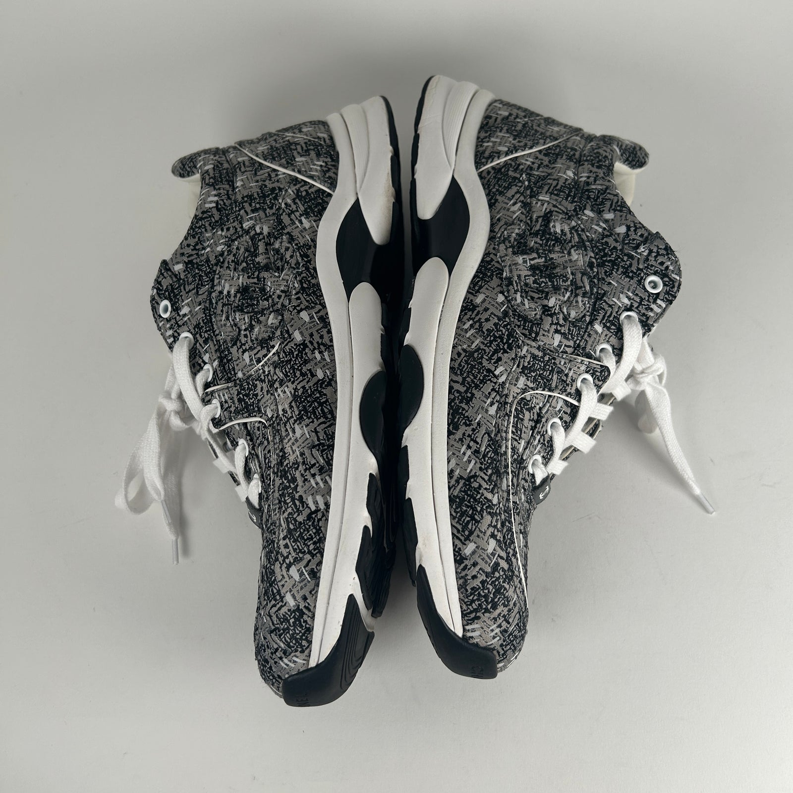 Chanel Tweed Technical Knit Interlocking CC Trainer Size 45