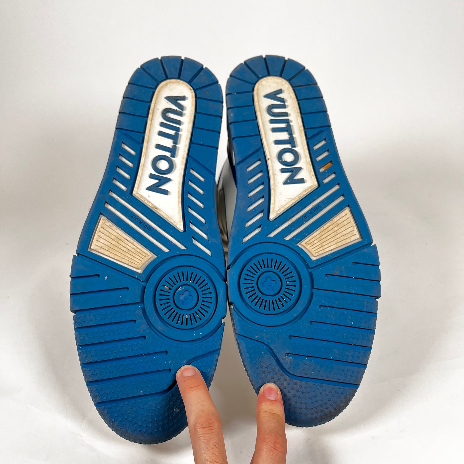 Louis Vuitton Blue High Trainers LV 12
