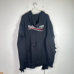 Balenciaga Campaign Destroyed Layered Knit Hoodie