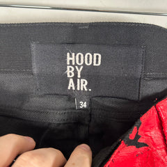 Hood By Air Logo Cracked Paint Jeans Size 34