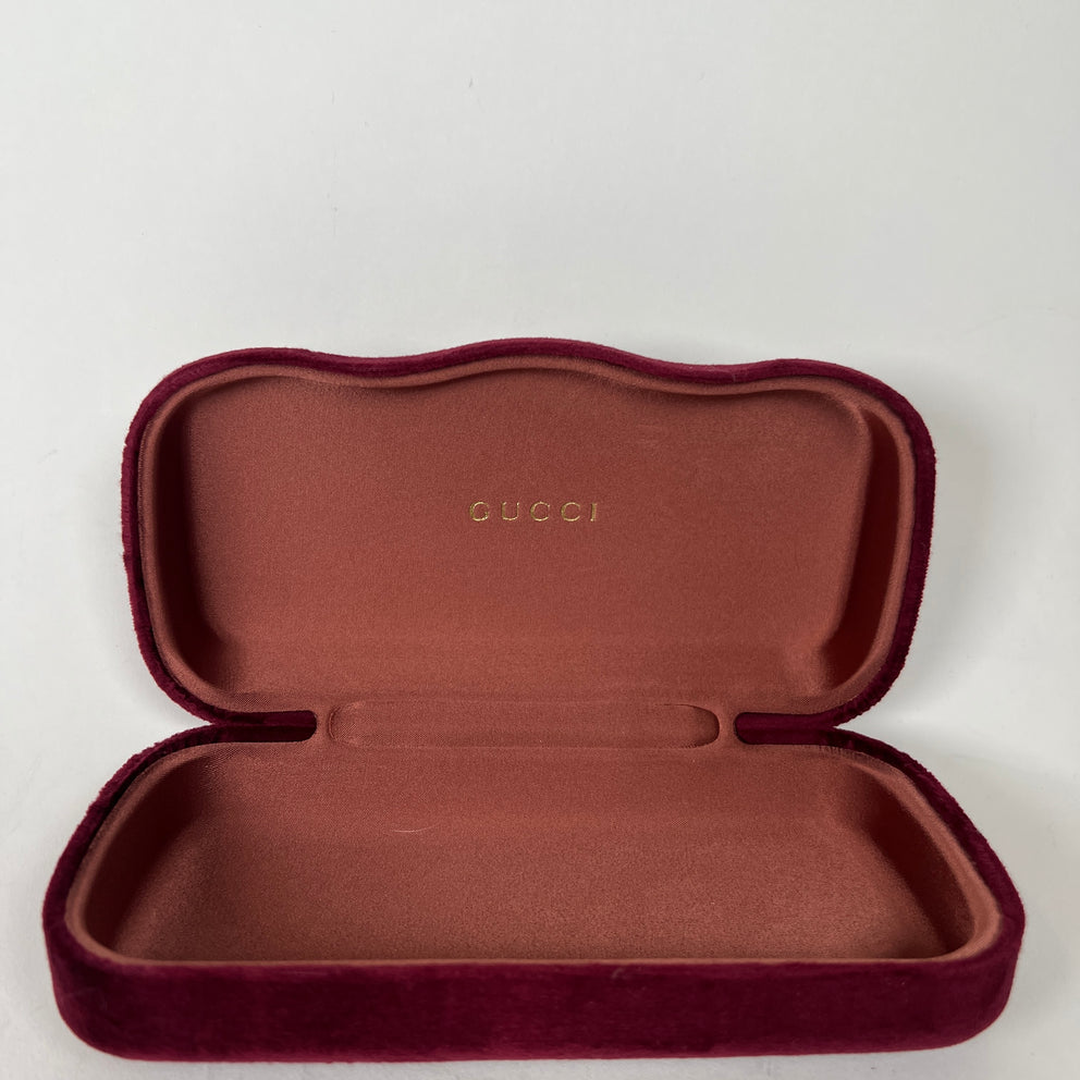 Gucci Ivory/Brown Abstract Print Sunglasses