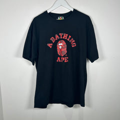 Bape Red Ape Logo T-Shirt Size XXL