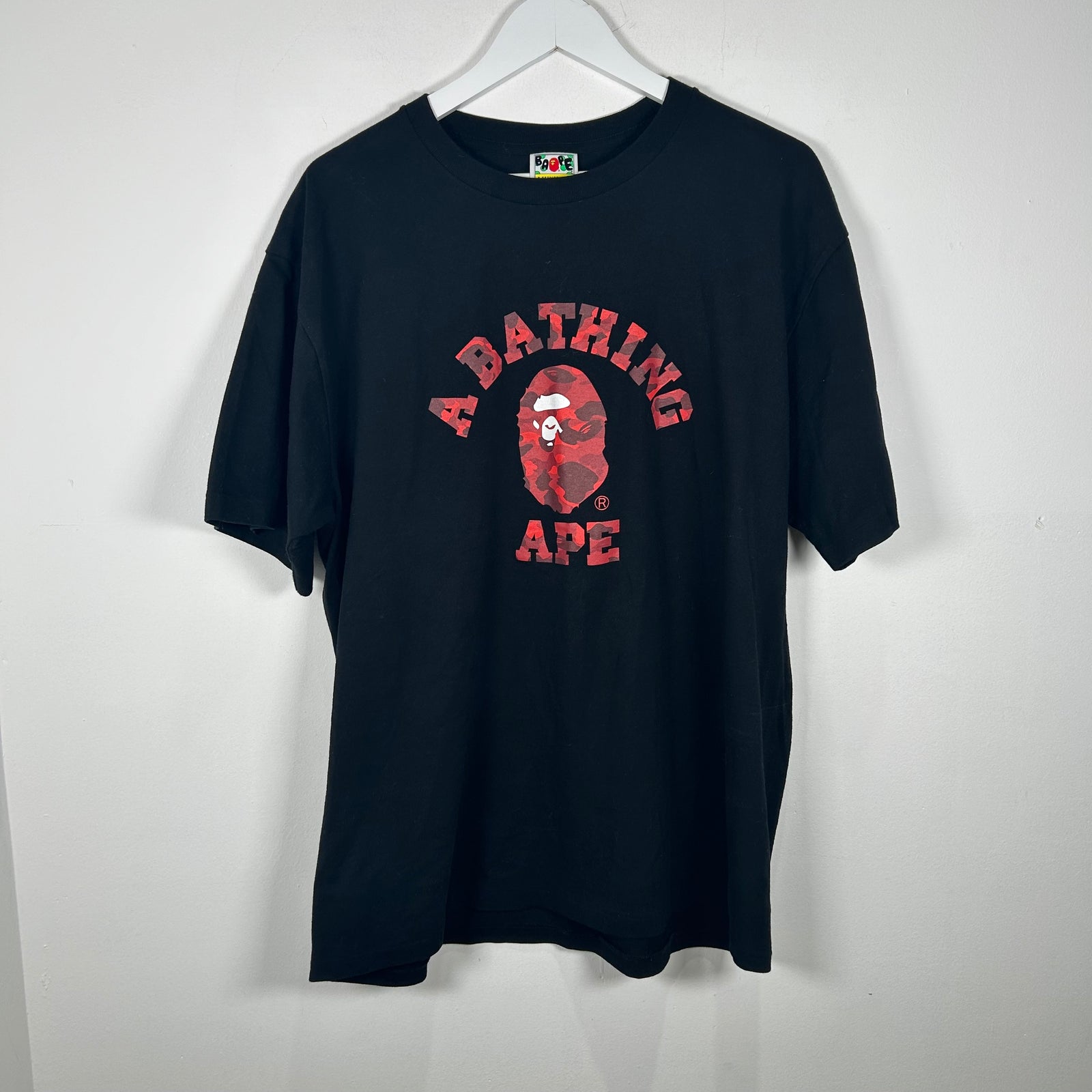 Bape Red Ape Logo T-Shirt Size XXL