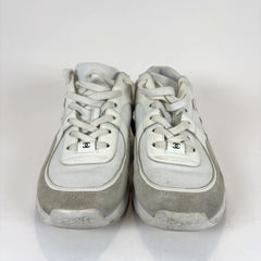 Chanel White Interlocking C Trainers