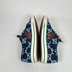 Gucci Dark Blue Tennis 1977 Low Top Sneaker Size GG 9