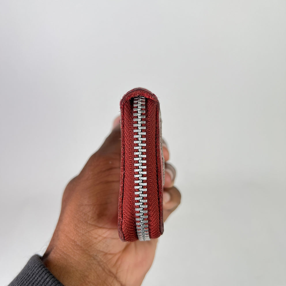 Kapital Red Leather Bone Wallet
