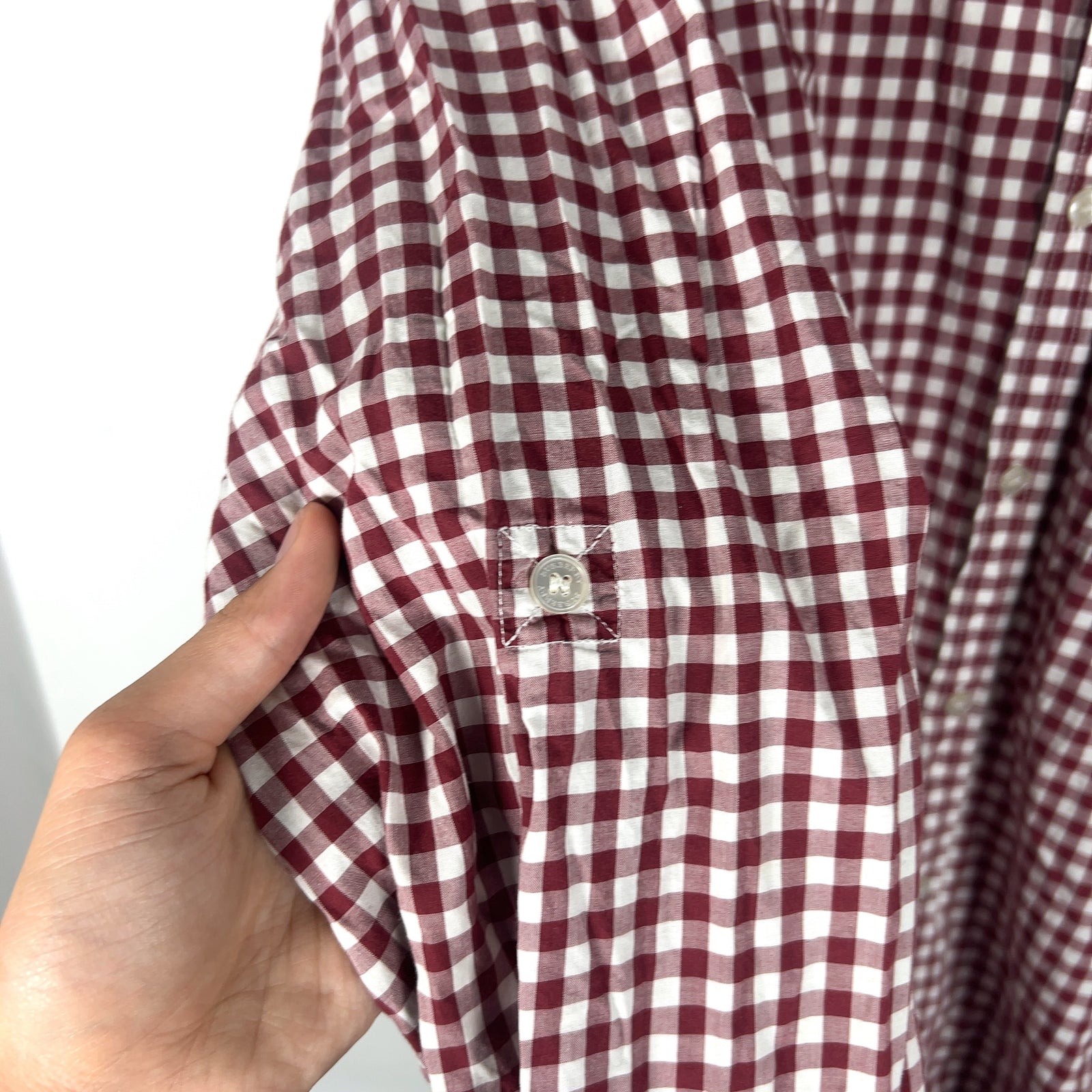 Burberry Gingham Button Up Shirt