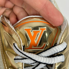 Louis Vuitton Gold Mesh Trail Low Top Sneaker Size LV10.5
