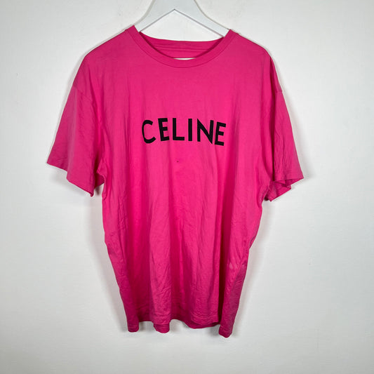 Celine Pink Spell-Out Tee Size XXL