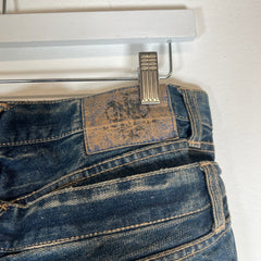 PPFM Double Waist Distressed Denim Jeans Size 32