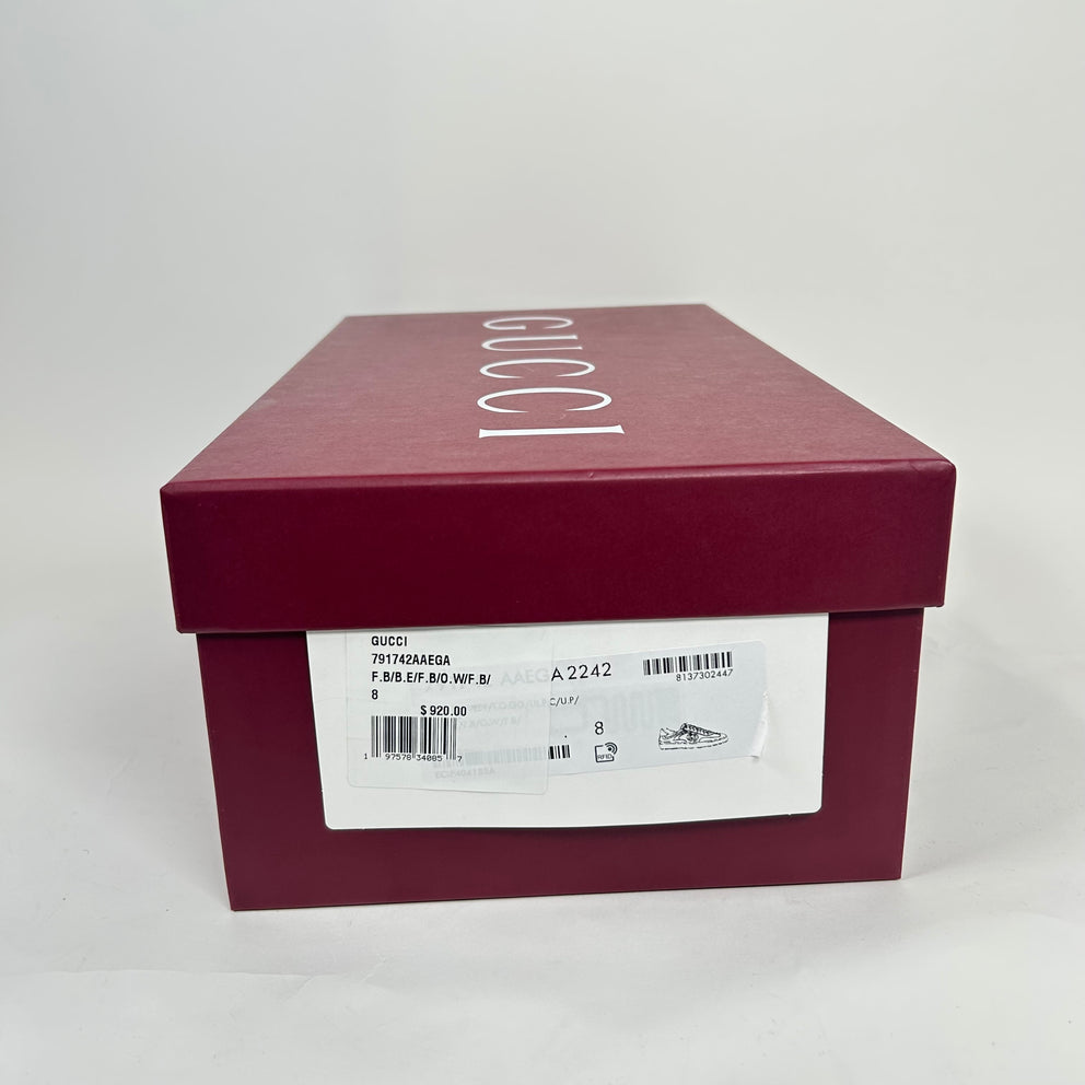 Gucci G57 Brown Suede Sneaker Size GG 8