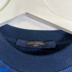 Louis Vuitton Blue Monogram Jacquard Sweater