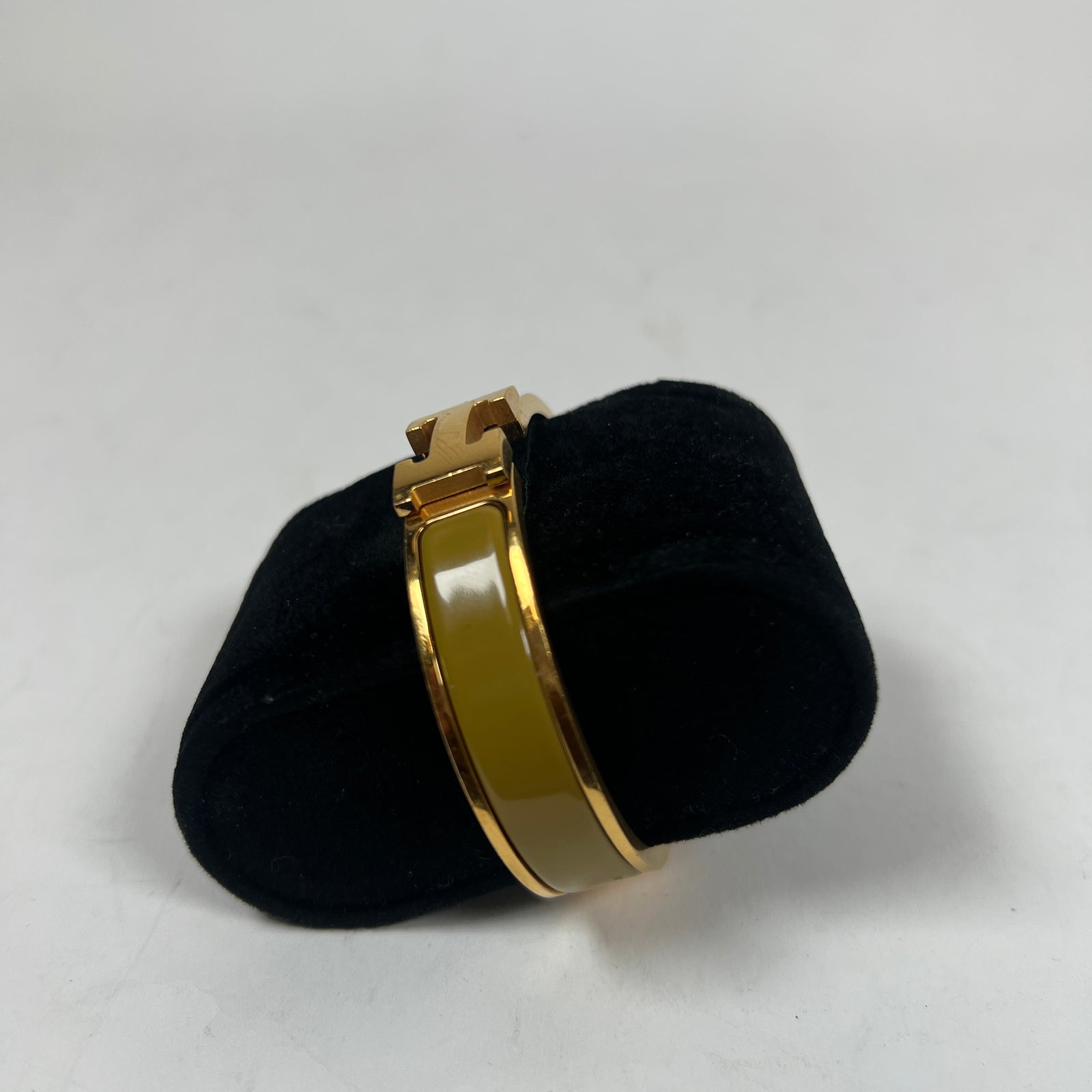 Hermes Yellow Gold Clic H Bracelet