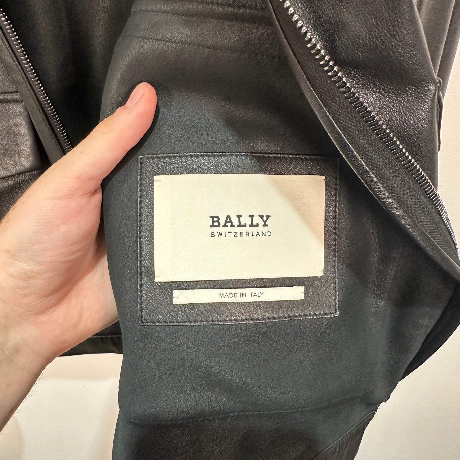 Bally Lamb Leather Jacket Size S