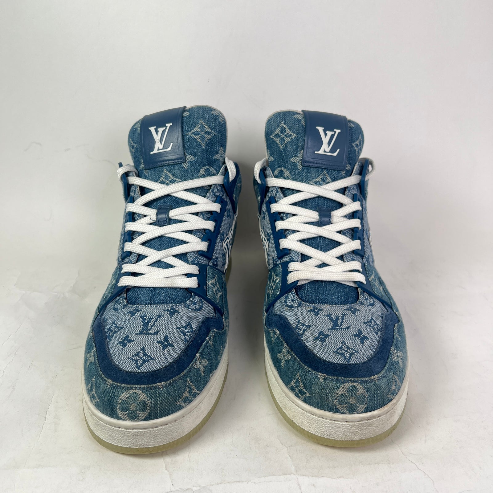 Louis Vuitton Monogram Denim High-Top LV Trainer