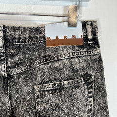 Marni Black Marble Dyed Denim Jeans Size 34