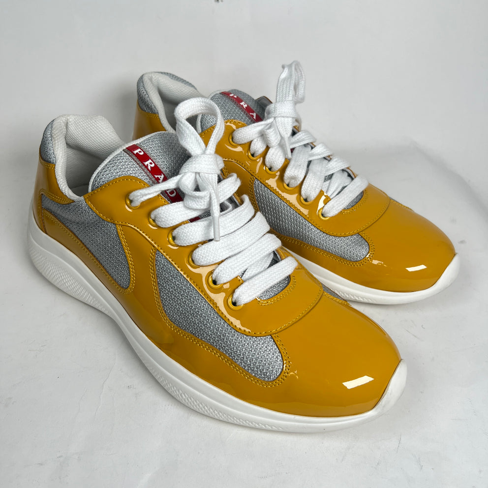 Prada Yellow America Cups Size 8.5