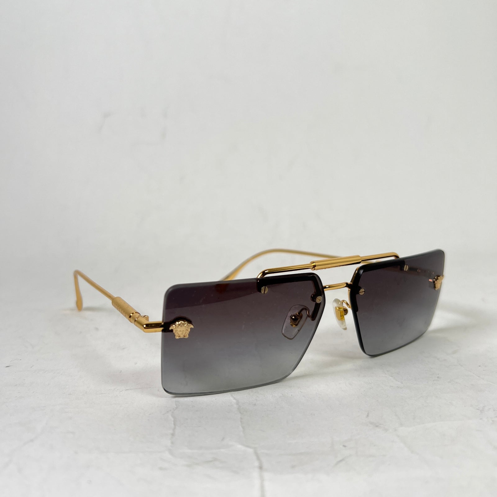 Versace Medusa Rimless Sunglasses