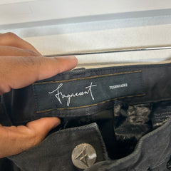 Fagassent Black Thrashed Denim Size 32
