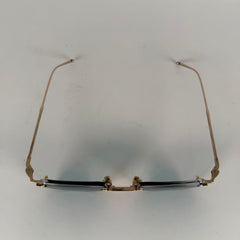 Jacques Marie Mage Titanium22 'Fonda' Gold Wire Frame Sunglasses