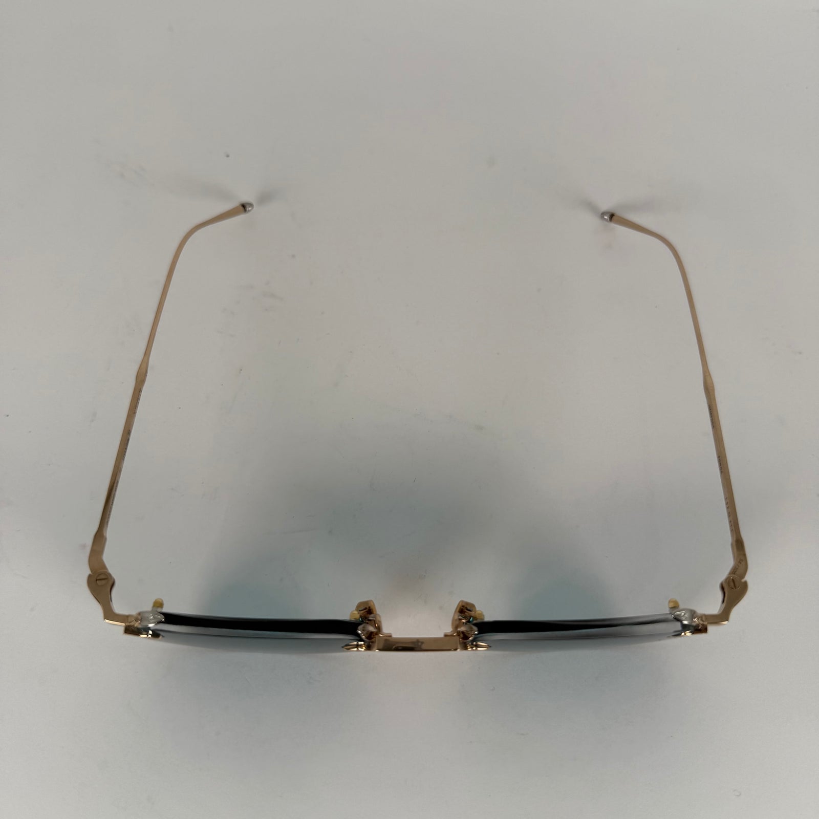 Jacques Marie Mage Titanium22 'Fonda' Gold Wire Frame Sunglasses