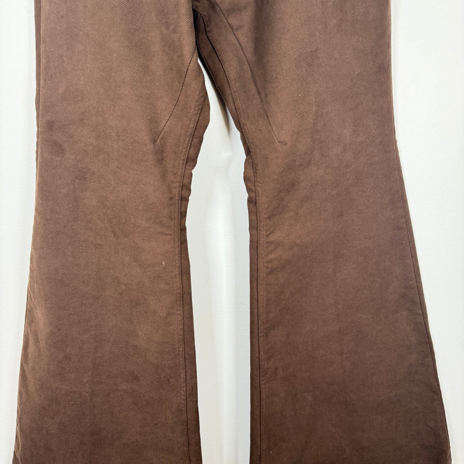 Rick Owens Brown Flared Bolan Pants Size 38