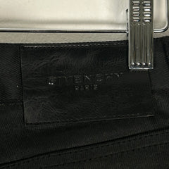 Givenchy Black Waxed Denim Jeans Size 36
